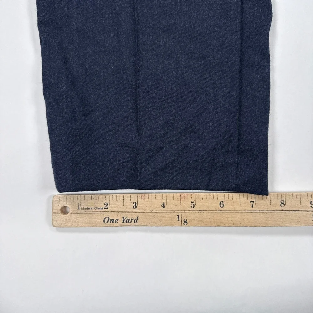 Banana Republic Mens Pants 34x32 Navy Blue Vitale Barberis Canonico Flannel Wool